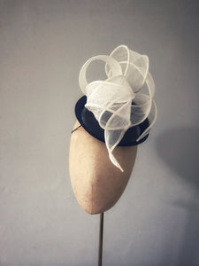 Signature Sculpture in navy and ivory