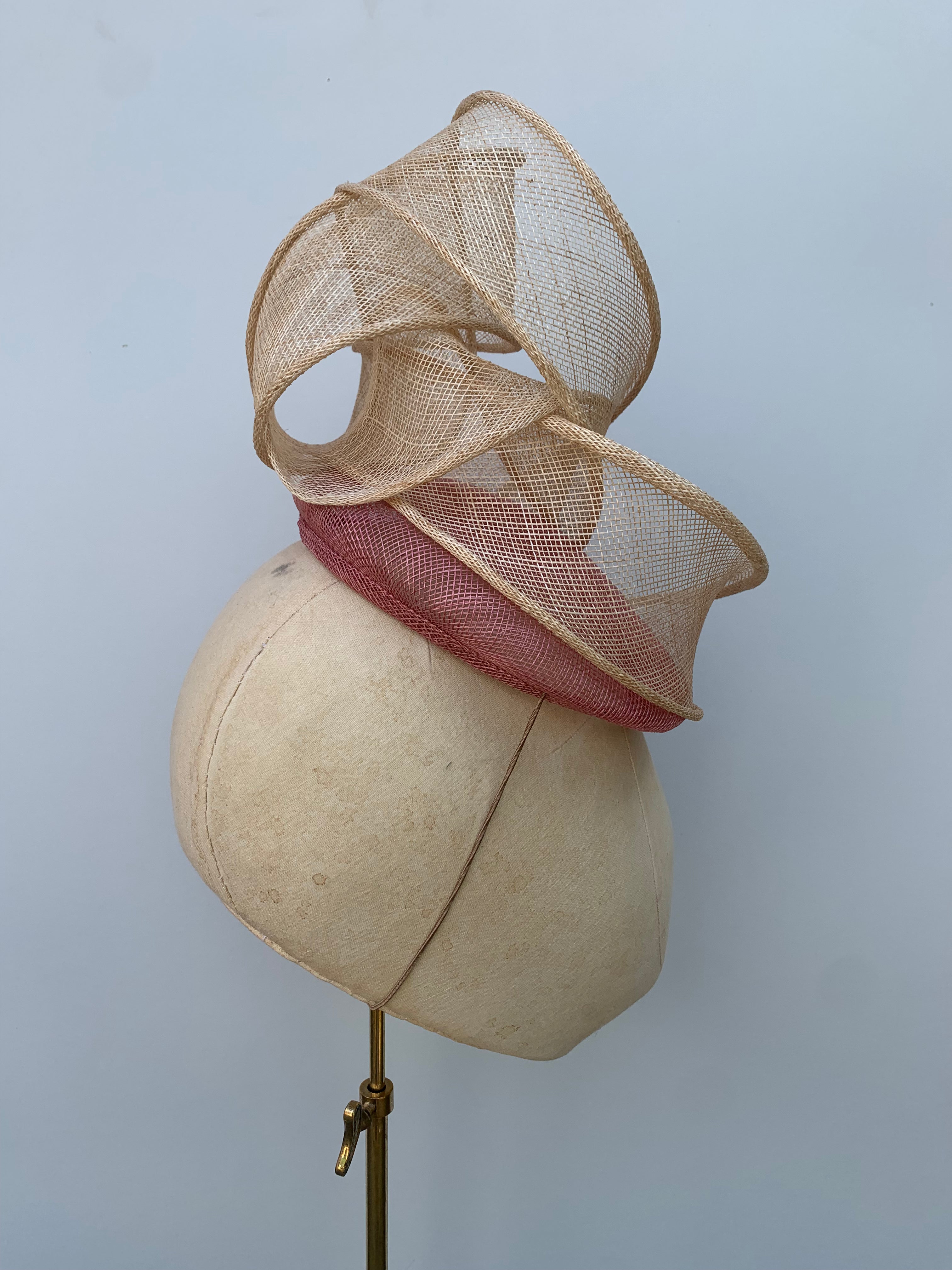 Signature Sculpture in blush pink and beige