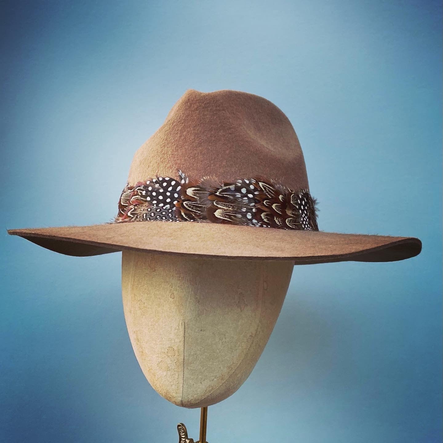 Feather Fedora - Brown
